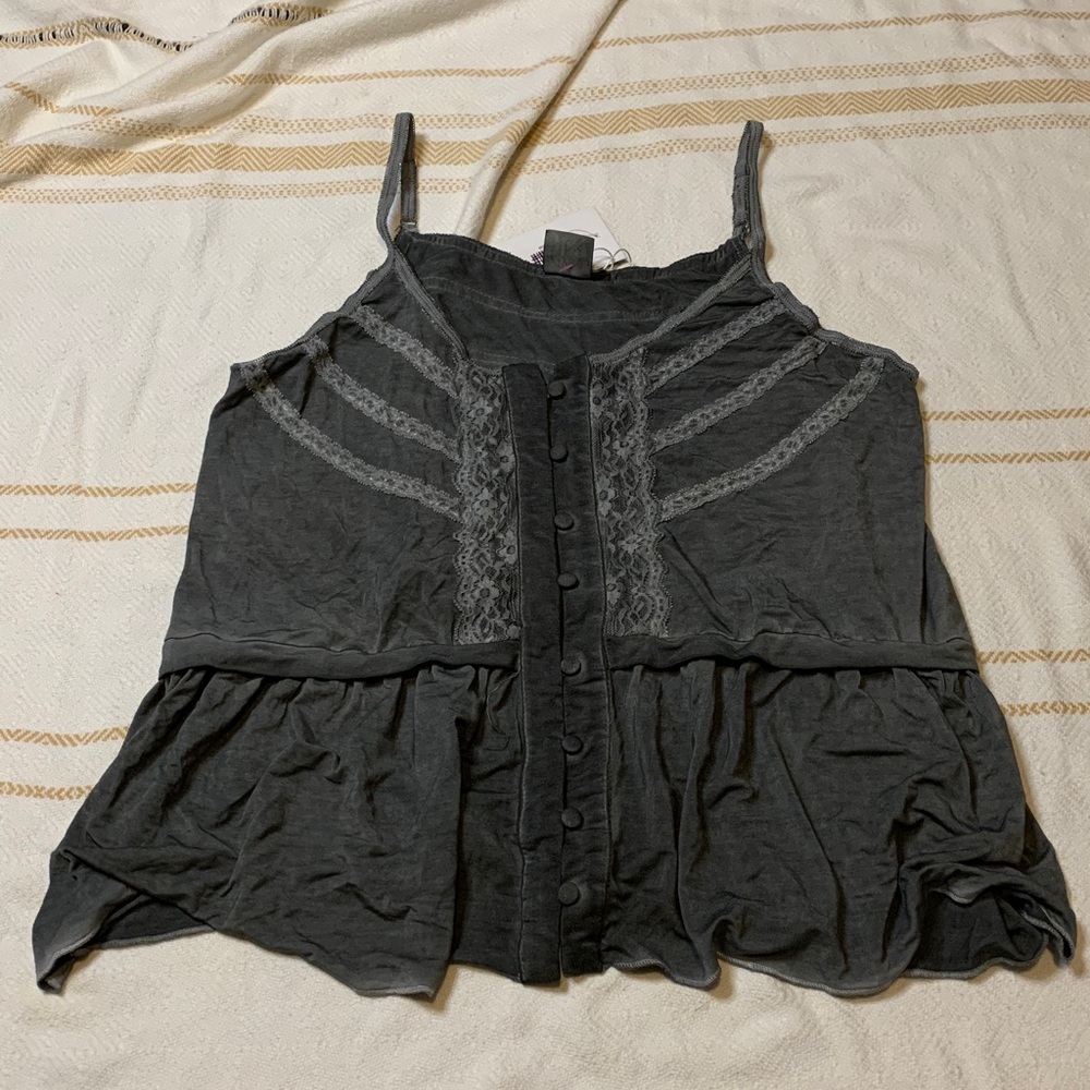 Lace Corset Flowy Tank Top Size Small/Medium